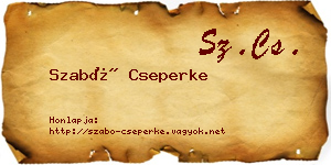 Szabó Cseperke névjegykártya